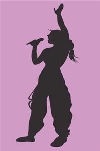 Girl Singing Karaoke Journal