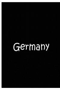 Germany - Black Journal / Notebook / Blank Lined Pages / Soft Matte Cover