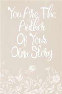 Pastel Chalkboard Journal - You Are The Author Of Your Own Story (Fawn-White)