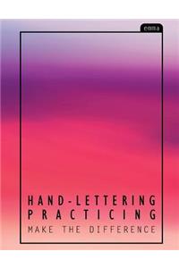 Hand-Lettering Practice: Sweet & Juicy Pink Pastel Practicing Sheets (160 Pgs)