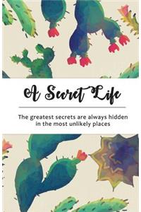 A Secret Life: Internet Password Notebook: Cactus Design