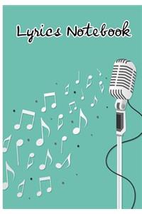 Lyrics notebook