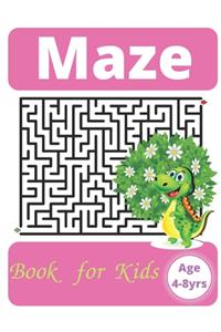 Maze Book For Kids Age 4-8 Yrs Notebook Journal