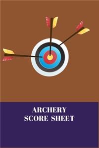 Archery Score Sheets