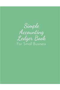 simple accounting ledger book for small business