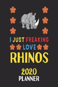 I Just Freaking Love Rhinos 2020 Planner