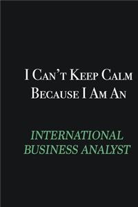 I cant Keep Calm because I am an International Business Analyst