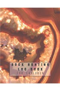 Rock hunting log book for children