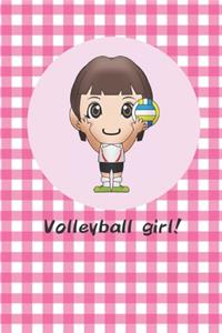 Notebook for Kids- Volleyball Girl