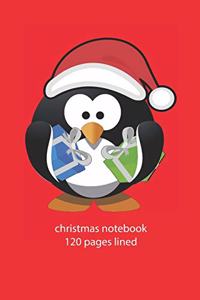 christmas notebook 120 pages lined
