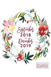 2018-2019 Weekly & Monthly Splendid Planner