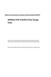 Boreas Hyd-9 Belfort Rain Gauge Data
