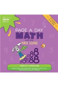 Page a Day Math Addition Book 8: Adding the Number 8 to Numbers 0-12