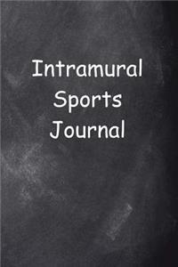Intramural Sports Journal Chalkboard Design