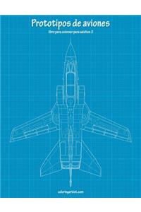 Prototipos de aviones libro para colorear para adultos 2