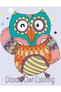 Doodle Owl Coloring