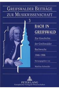 Bach in Greifswald