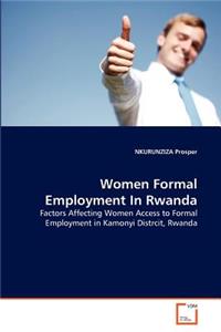 Women Formal Employment In Rwanda