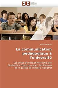 communication pédagogique à l''université