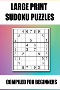 Large Print Sudoku for Beginners (EASY)
