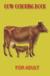 cow coloring books for Adult