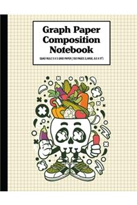 Graph Paper Composition Notebook Quad Rule 5x5 Grid Paper - 150 Sheets (Large, 8.5 x 11