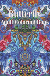 Butterfly Adult Coloring Book