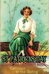 st. patricks day grayscale coloring book