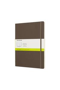 Moleskine Earth Brown Notebook Extra Large Plain Soft