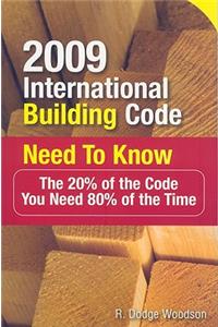 2009 International Building Code Need to Know