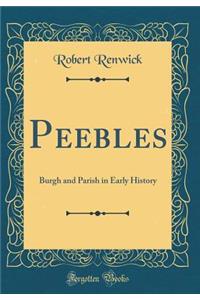 Peebles: Burgh and Parish in Early History (Classic Reprint)
