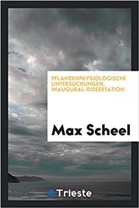 PFLANZENPHYSIOLOGISCHE UNTERSUCHUNGEN; I