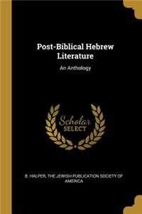Post-Biblical Hebrew Literature