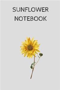 Sunflower Notebook: small lined Notebook / Journal to write in (6'' x 9'')