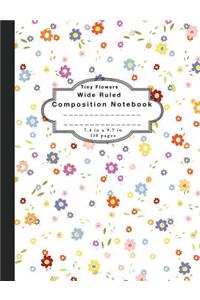 Composition Notebook Tiny Flowers