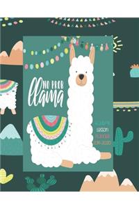 No Prob Llama Academic Lesson Planner 2019-2020