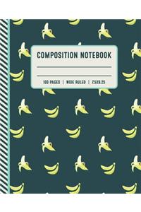 Composition Notebook 100 Pages Wide Ruled 7x5x9.25
