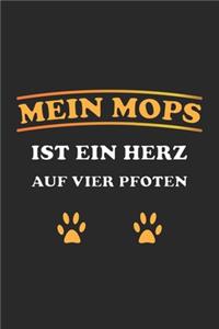Mein Mops ist ein Herz auf vier Pfoten