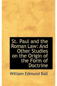 St. Paul and the Roman Law