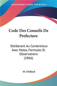 Code Des Conseils De Prefecture