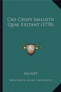 Caii Crispi Sallustii Quae Exstant (1778)