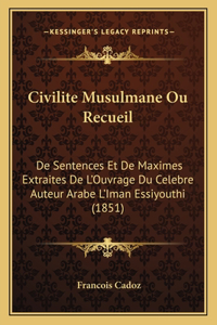 Civilite Musulmane Ou Recueil