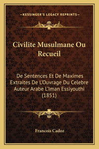 Civilite Musulmane Ou Recueil
