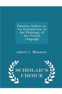 Palæstra Gallica; Or, an Introduction to the Philology of the French Language - Scholar's Choice Edition