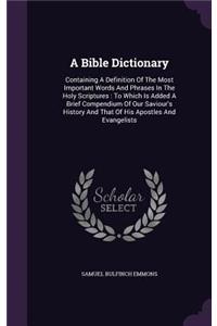 Bible Dictionary