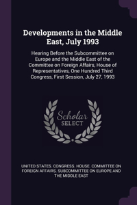 Developments in the Middle East, July 1993