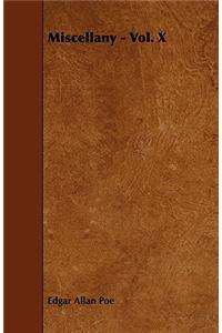 Miscellany - Vol. X