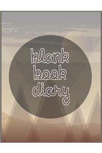 Blank Book Diary