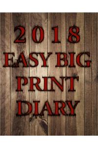 2018 Easy Big Print Diary