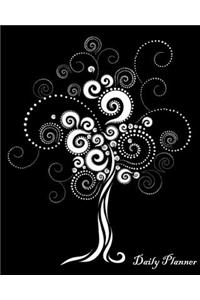 Daily Planner: Black Hope Tree, Diary Note Book, Office Appointment, Day Plan to Do List, Plan Your Work, Student School Schedule, Fitness Health Workout Note, Business Daily Goal, Large Size, 120 Pages 8